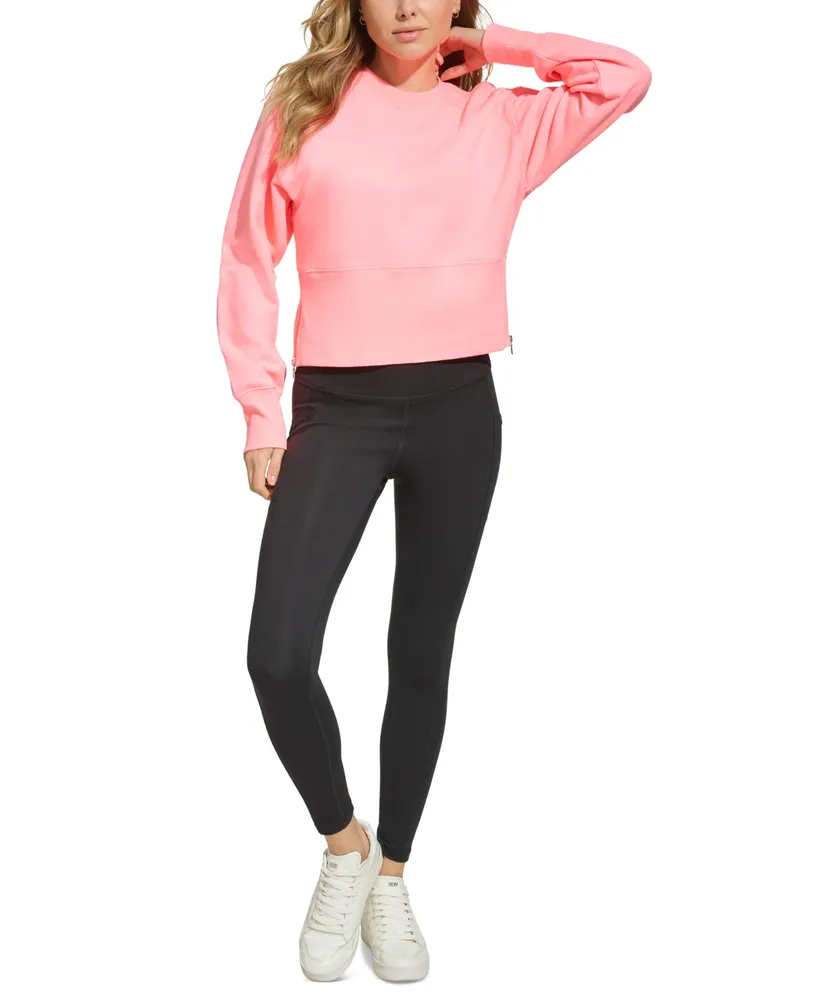 DKNY Sport Womens Sweatshirt Fitness Athletic Jacket Pink M : :  Clothing, Shoes & Accessories
