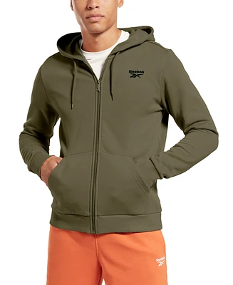 Reebok Men's Identity Fleece Chest Logo Full-Zip Hoodie