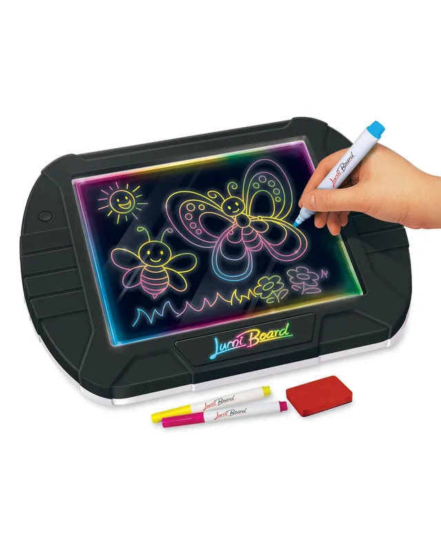 Discovery Kids Neon LED Glow Drawing Board With 4 Fluorescent