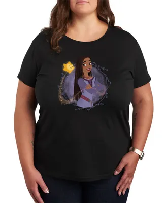 Air Waves Trendy Plus Size Disney Wish Graphic T-shirt