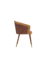 Manhattan Comfort Reeva 22.5" Faux Leather Upholstered Dining Chair