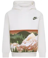 Nike Little Boys Sportswear Snow Day Fleece Printed Pullover Sweatshirt