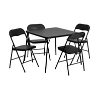 Emma+Oliver 5 Piece Folding Card Table And Chair Set