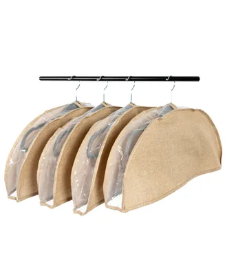 Household Essentials Hanging Garment Shoulder Dust Covers for Closet