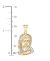 Christ Head Pendant in 14k Yellow