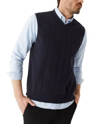 Frank And Oak Men's Cotton V-Neck Sweater Vest