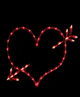 Northlight 17" Lighted Heart with Arrow Valentine's Day Window Silhouette Decoration