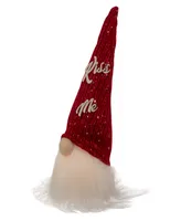 Northlight 11.5" Lighted Knit 'kiss Me' Hat Valentine's Day Gnome