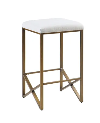 Ink+Ivy 16" Marino Wide Plywood Backless Upholstered Counter Stool