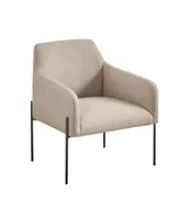 Madison Park 27.25" Calder Wide Metal Leg Accent Chair