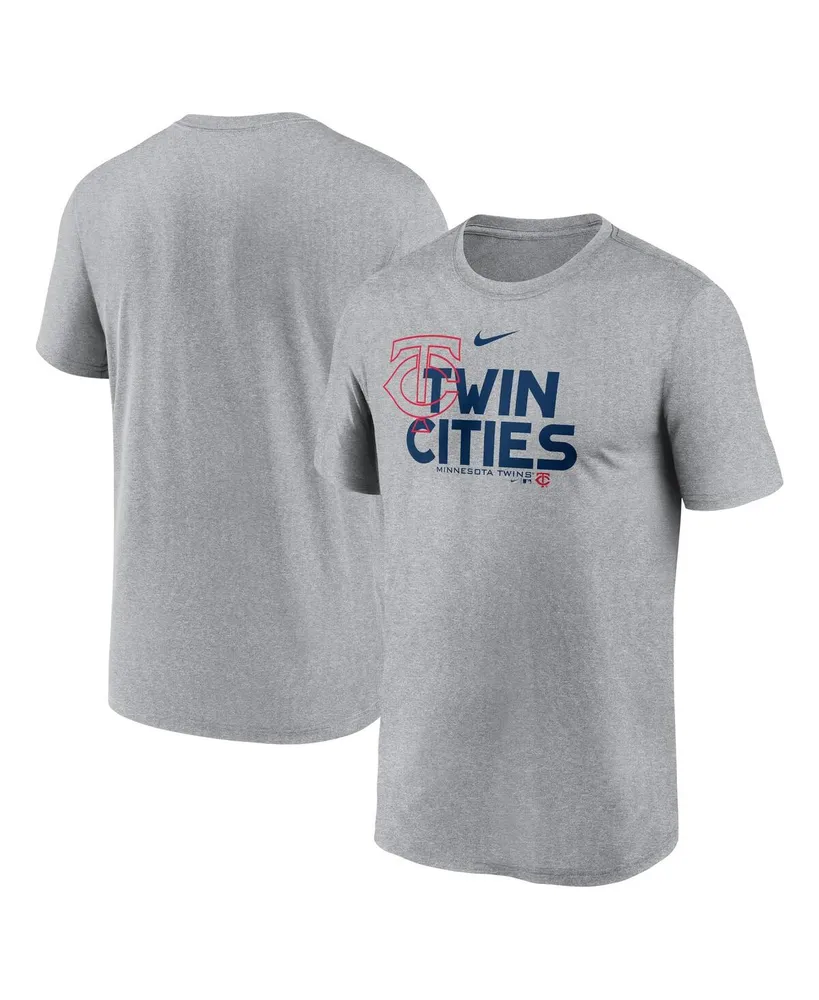 Men's Nike Heathered Charcoal Minnesota Twins Local Rep Legend Performance T-shirt