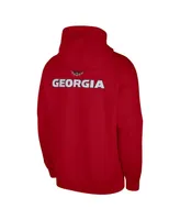 Men's Nike Red Georgia Bulldogs Club Pullover Hoodie