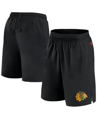 Men's Fanatics Black Chicago Blackhawks Authentic Pro Tech Shorts