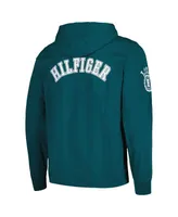 Men's Tommy Hilfiger Midnight Green Philadelphia Eagles Morgan Long Sleeve Hoodie T-shirt