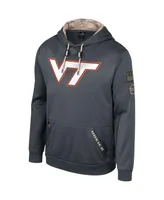 Men's Colosseum Charcoal Virginia Tech Hookies Oht Military-Inspired Appreciation Pullover Hoodie
