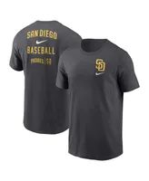 Men's Nike Charcoal San Diego Padres Logo Sketch Bar T-shirt