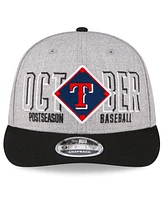 Men's New Era Gray Texas Rangers 2023 Division Series Winner Locker Room Low Profile 9FIFTY Snapback Hat