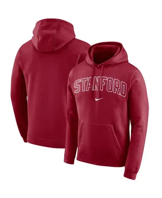 Men's Nike Cardinal Stanford Cardinal Arch Club Fleece Pullover V-Neck Hoodie