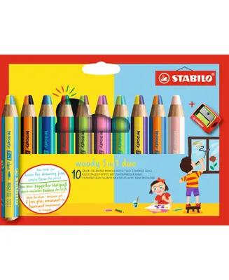 Stabilo Woody 3 In 1 Duo Pencil Set, Piece with Sharpener