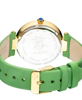 Gv2 by Gevril Women's Matera Swiss Quartz Green Italian Suede Watch 35mm