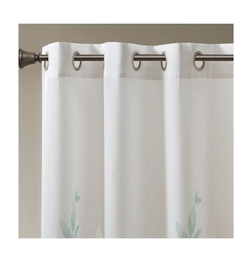 Cecily Burnout Printed Window Curtain Panel 2-Panel Pack, 50"W x 84"L