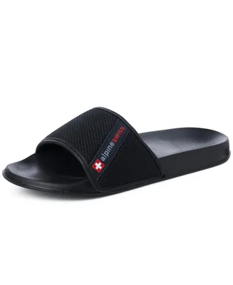 Alpine Swiss Mens Athletic Comfort Slide Sandals Eva Flip Flops Foam