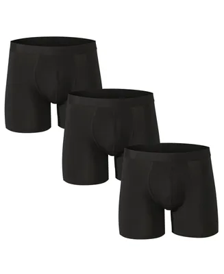 Alpine Swiss Mens Boxer Briefs 3 Pack Underwear Breathable Comfortable Trunks