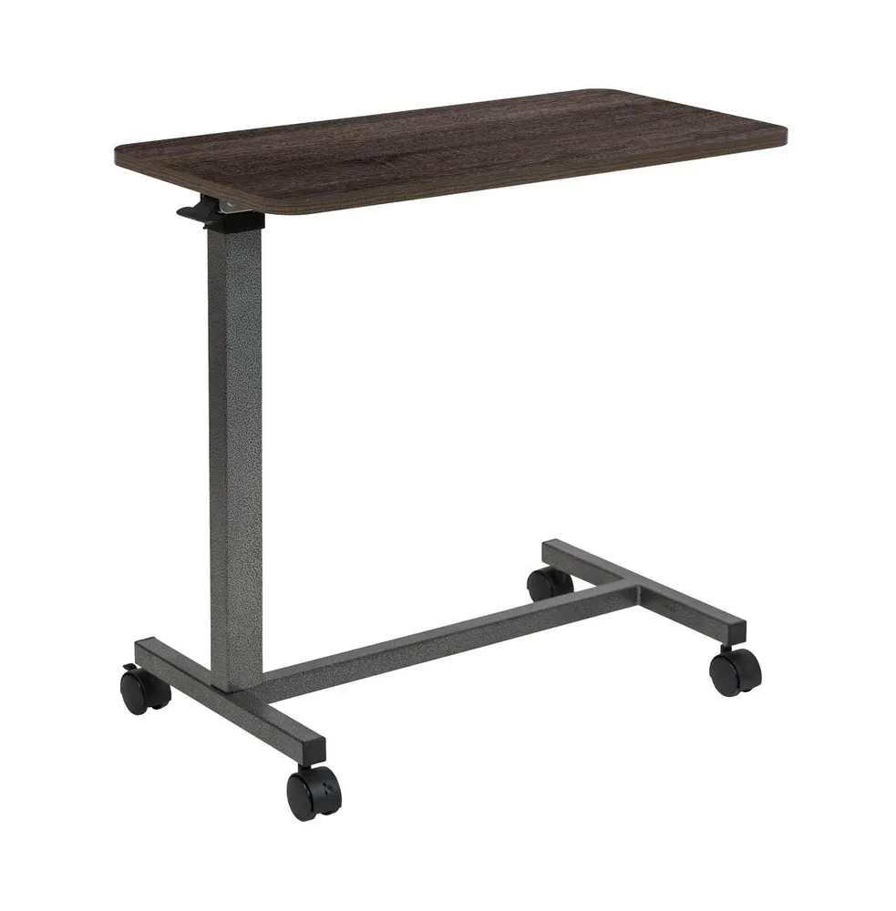 Adjustable Overbed Table With Wheels For Home And Hospital