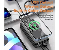 Alpha Digital Outdoor Power Bank- 10,000mAh with Solar Panel & Wireless Charging