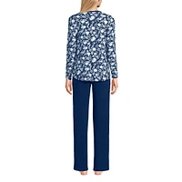 Lands' End Women's Cozy 2 Piece Pajama Set