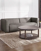 Matteo 94.5" Nubuck Leather Sofa