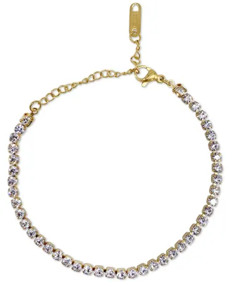 Adornia 14k Gold-Plated Tennis Bracelet