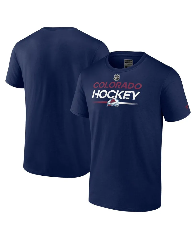 Men's Fanatics Navy Colorado Avalanche Authentic Pro Primary Replen T-shirt