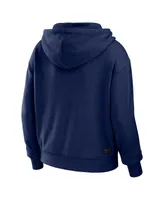 Women's Wear by Erin Andrews Navy, White Tennessee Titans Color-Block Full-Zip Hoodie