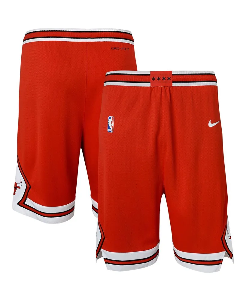 Big Boys Nike Red Chicago Bulls Icon Edition Mesh Performance Swingman Shorts