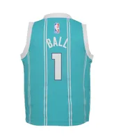 Toddler Boys and Girls Jordan LaMelo Ball Teal Charlotte Hornets Swingman Player Jersey - Icon Edition