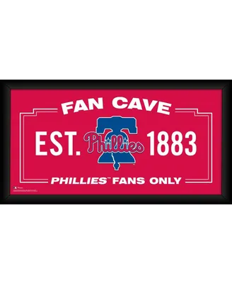 Philadelphia Phillies Framed 10" x 20" Fan Cave Collage