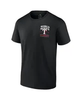 Men's Fanatics Black Texas Rangers 2023 World Series Champions Signature Roster T-shirt