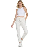 Andrew Marc Sport Women's Novelty Spotted Faux Fur Jogger Pants