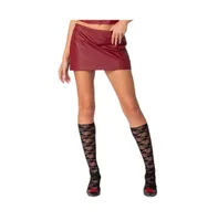 Women's Aster faux leather mini skirt