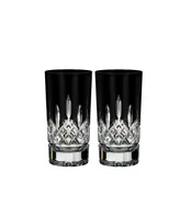 Waterford Lismore Black Hiball Glasses, Set of 2