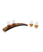 Legacy Lowlands Whiskey Flight Glencairn Glass Tasting, 6 Piece Set