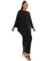 L I V D Plus Louella Asymmetrical Maxi Dress