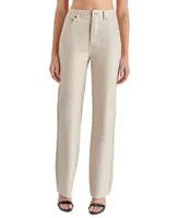 Steve Madden Women's Loren High-Rise Faux-Leather Pants