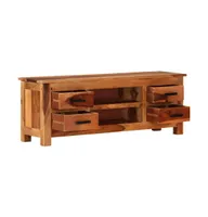 vidaXL Tv Stand 43.3"x11.8"x15.7" Solid Wood