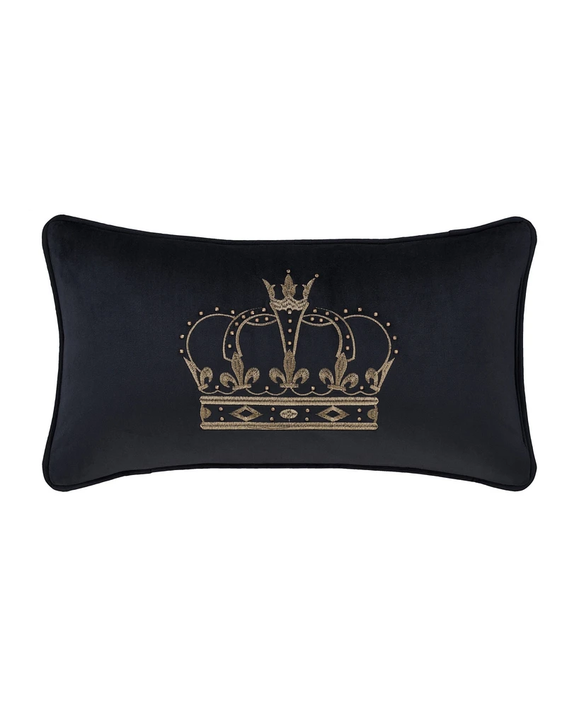 J Queen New York Townsend Crown Boudoir Decorative Pillow, 15" x 20"