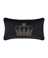 J Queen New York Townsend Crown Boudoir Decorative Pillow, 15" x 20"