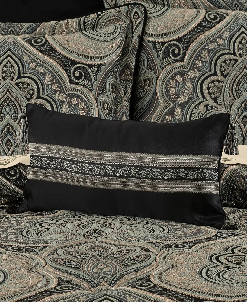 J Queen New York Vincenzo Boudoir Decorative Pillow, 12" x 21"