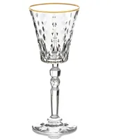 Lorren Home Trends Marilyn Gold-Tone Wine Goblets