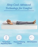Mattress Pads Twin size, 3-Zone Cooling, Soft, Non-Slip Quilted Mattress Pad Twin Size